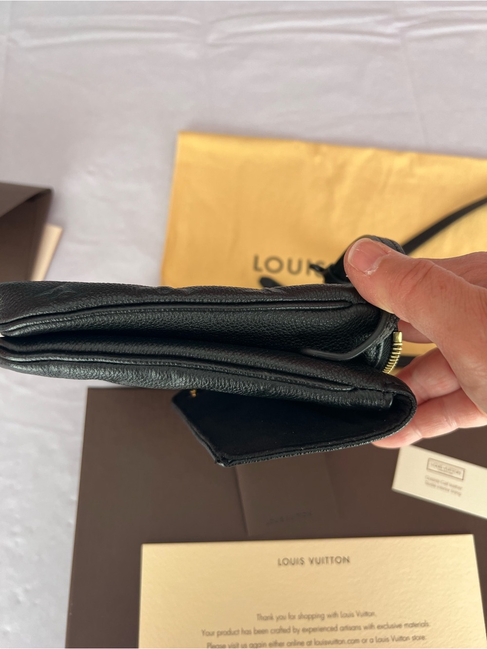 Louis Vuitton Black Monogram Empreinte Crossbody Shoulder Bag - Picture 13 of 16